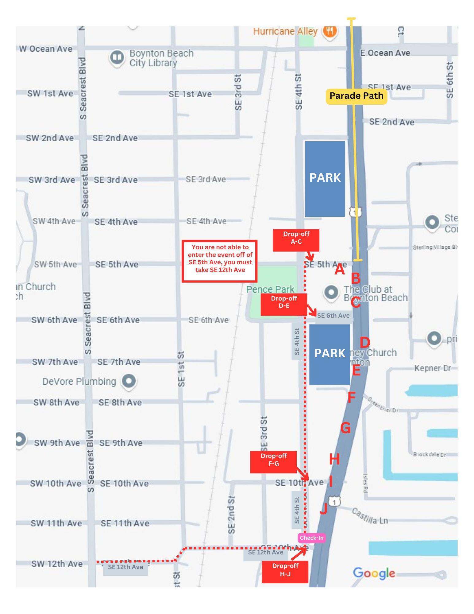 Participant map